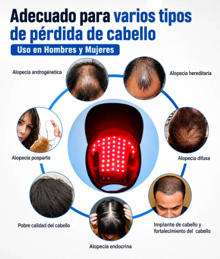 Gorra de Terapia de Luz Roja para Crecimiento Capilar